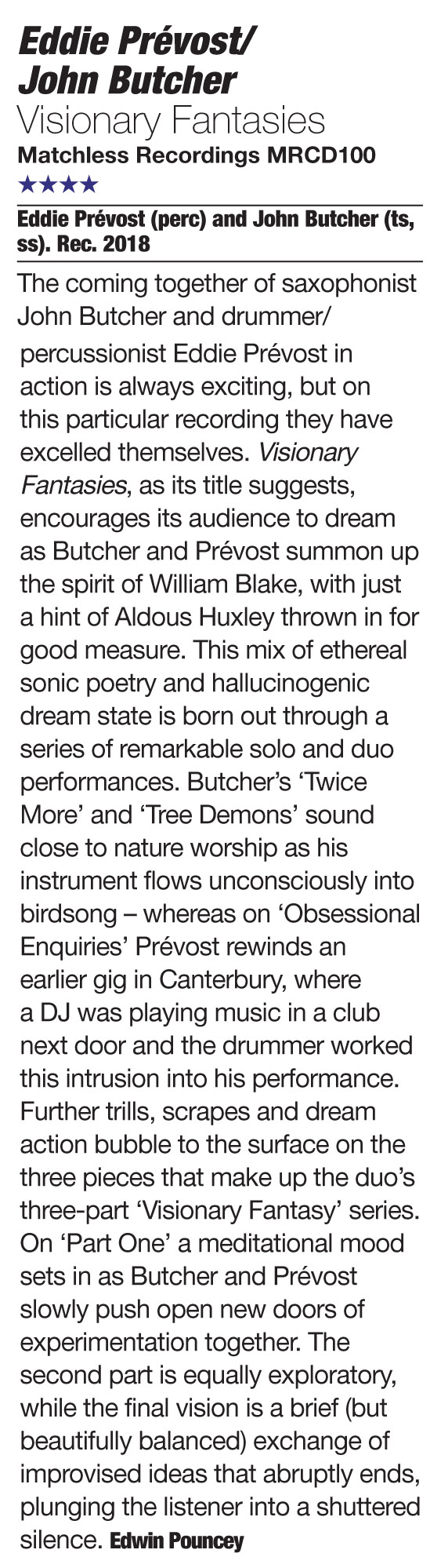 Visionary Fantasies - Jazzwise